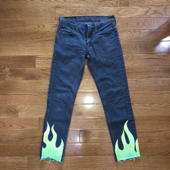 HAND PAINTED JEANS - Picture 4 of 4